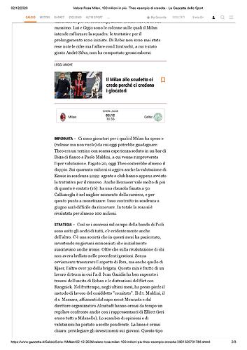 Valore Rosa Milan, 100 milioni in più. Theo esempio di crescita - La Gazzetta dello Sport-page-002